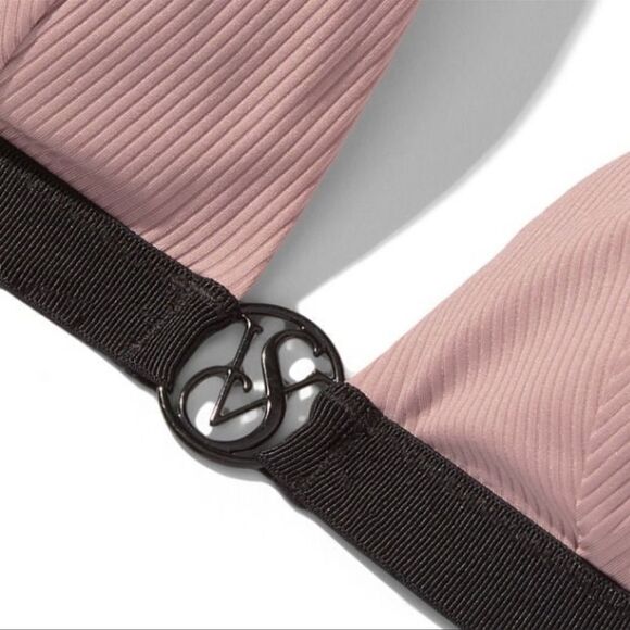 Victorias Secret Swim Wild Wanderer Bralette Bikini top and Bottom Set Mauve - Picture 3 of 10